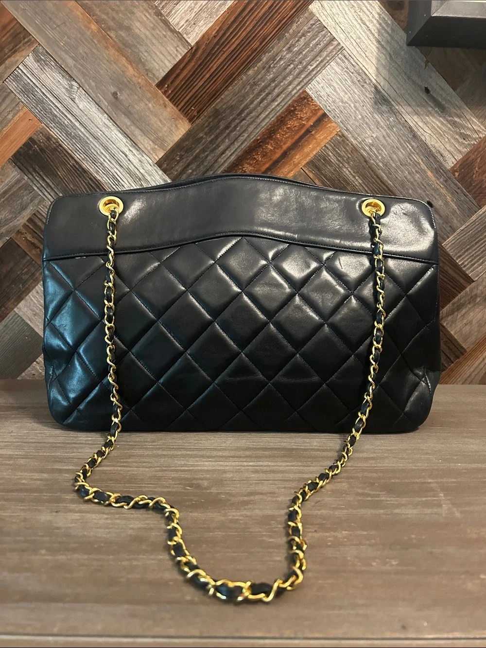 Vintage Chanel Quilted Lambskin Shoulder Bag